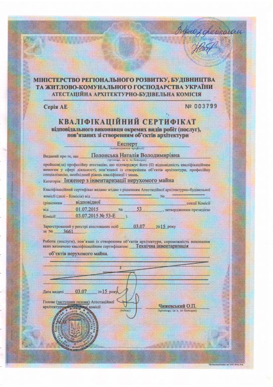 Технический паспорт на помещение